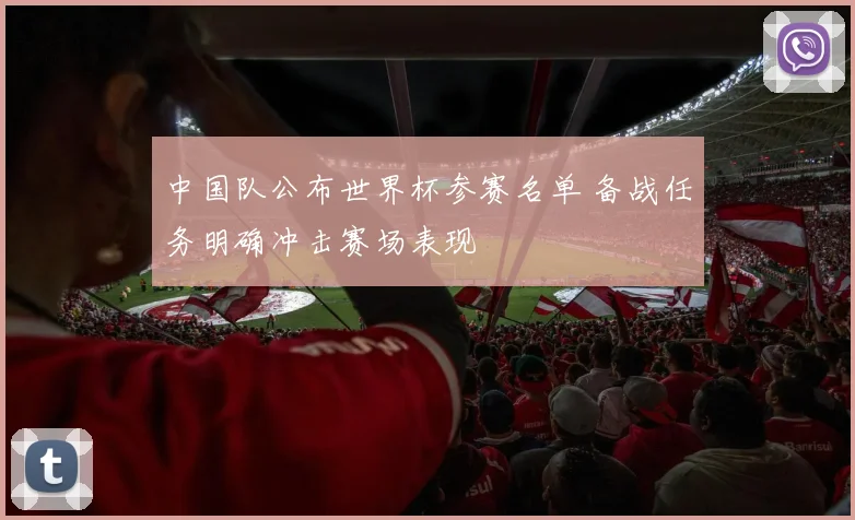 中国队公布世界杯参赛名单 备战任务明确冲击赛场表现