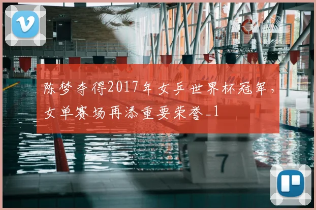 陈梦夺得2017年女乒世界杯冠军，女单赛场再添重要荣誉_1